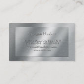 Faux, geborsteld metaal - Monogrammen Visitekaartje (Achterkant)