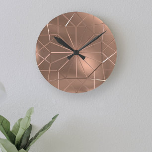 Faux, gekleurd Octagon Round Wall-slot Ronde Klok
