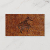 Faux Gereed Leather Westerne stijl 3 Visitekaartje (Achterkant)