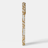 Faux Geweven Gouden Metallic Gatsby Case-Mate iPhone Case (Achterkant / Rechts)