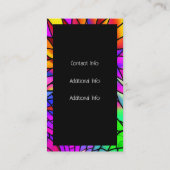 Faux Glas in lood Visitekaartje (Achterkant)