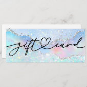 faux glitter background gift certificaat (Voorkant / Achterkant)