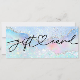 faux glitter background gift certificaat