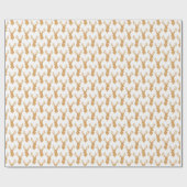 Faux Glitter Big Stag Antlers Cadeaupapier (Vlak)