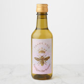 Faux glitter bij wijn etiket (Voorkant)