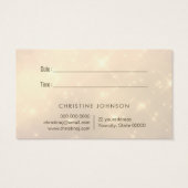 faux glitter butterfly logo visitekaartje (Achterkant)