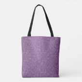 Faux Glitter Canvas tas-Paarse Draagtas (Achterkant)