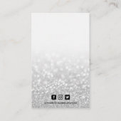 Faux Glitter Earring Display Visitekaartje (Achterkant)