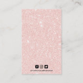 Faux Glitter Earring Display Visitekaartje (Achterkant)