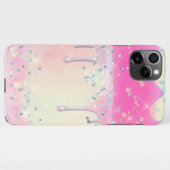 faux glitter en strass steentjes cake ontwerp iPho iPhone Hoesje (Achterkant horizontaal)