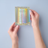 Faux glitter folie sequin flyer (Hand)