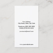 Faux Glitter Fork en Spoon Visitekaartje (Achterkant)