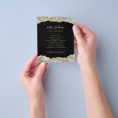 Faux glitter Gold sequin flyer (Hand)