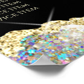 Faux glitter gold sequin price list poster (Hoek)