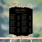 Faux Glitter Gold Sequin prijslijst Acryl Bord (Neutraal)