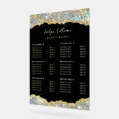 Faux Glitter Gold Sequin prijslijst Acryl Bord (Hoek)