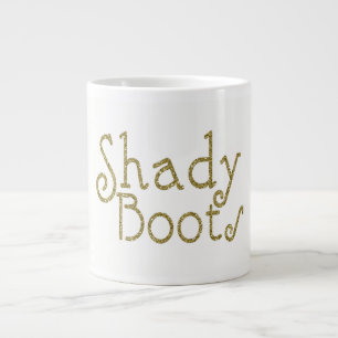 Faux Glitter Gold Shady Boots Extra Grote Beker