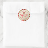 Faux Glitter Kerstmis met handheld Lip Balm Label (Tas)