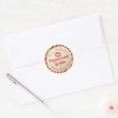 Faux Glitter Kerstmis met handheld Lip Balm Label (Envelop)