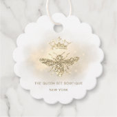 faux glitter koningin bedankjes labels (Voorkant)