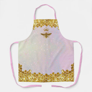 faux glitter koningin schort