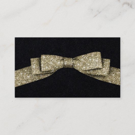 Faux glitter lint visitekaartje (Voorkant)
