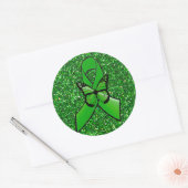 Faux Glitter LYME Lint vlinder sticker (Envelop)