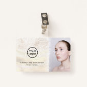 ・faux glitter-ontwerp badge (Voorkant met clip)