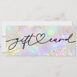 faux glitter opal gift