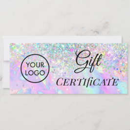 faux glitter opal logo gift