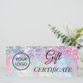 faux glitter opal logo gift (Staand voorkant)