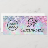 faux glitter opal logo gift (Voorkant / Achterkant)