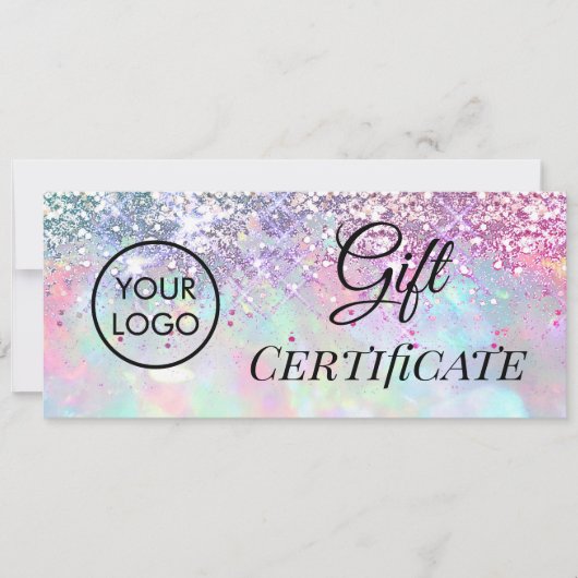 faux glitter opal logo gift (Voorkant)