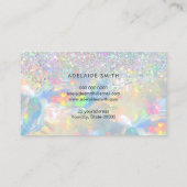 Faux Glitter Opal Loyalty Card Visitekaartje (Achterkant)