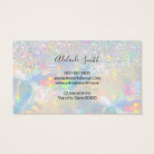 faux glitter opal Nomcard Visitekaartje (Achterkant)