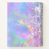 faux glitter opal notitieboek (Achterkant)