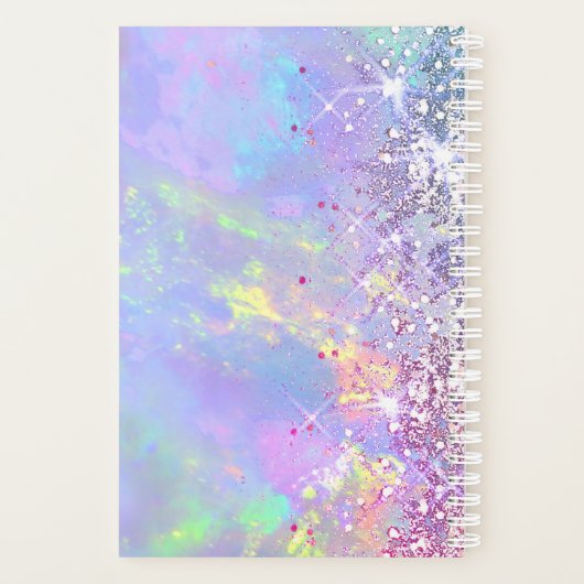 faux glitter opal planner (Achterkant)