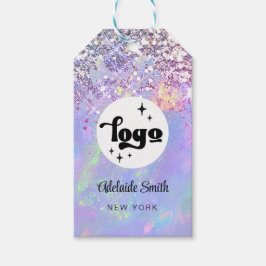 Faux Glitter Opal Product Gift labels Cadeaulabel