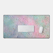 Faux Glitter Pastel Kleuren Ontwerp Bureaumat (Keyboard & Muis)