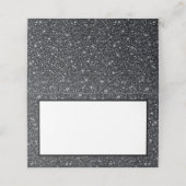 Faux Glitter Place-kaart (Buitenkant ongevouwen)
