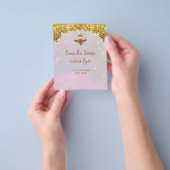 faux glitter Queen Bee flyer (Hand)