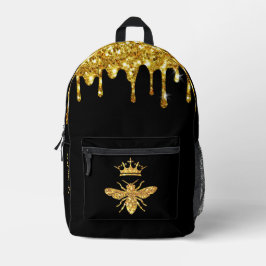 faux glitter Queen Bee ontwerp Bedrukte Rugzak