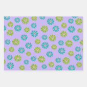 Faux Glitter Roller Staking flower Party Inpakpapier Vel (Voorkant 3)