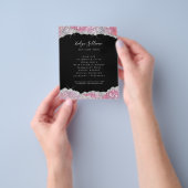 Faux glitter roze sequin flyer (Hand)
