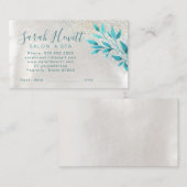 FAUX glitter salon afspraak kaart Visitekaartje (Voorkant / Achterkant)