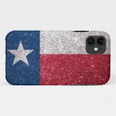 Faux Glitter Texas vlag Case-Mate iPhone Case (Achterkant (horizontaal))