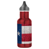 Faux Glitter Texas vlag Waterfles (Links)