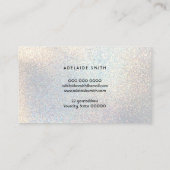Faux glitter texture loyalty card visitekaartje (Achterkant)