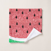 FAUX glitter watermeloen Bad Handdoek (Wasdoekje)