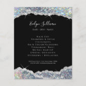 Faux glitter zilversequin flyer (Voorkant)